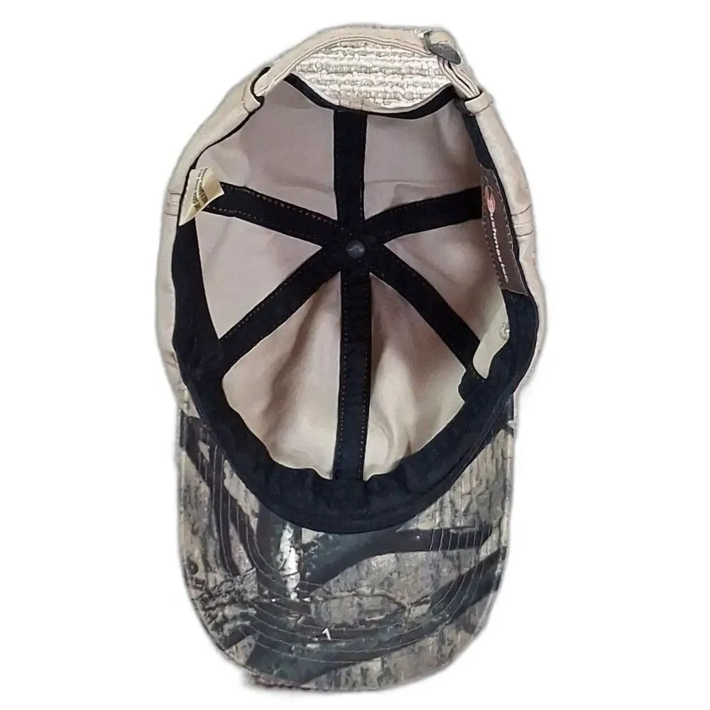 Bushmaster Firearms Logo Tan Strapback Baseball Hat Cap Camo Under Brim Gun Tact